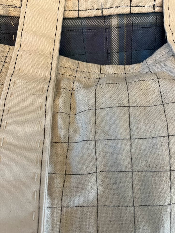 1/1 Quilted + Handstitched bag